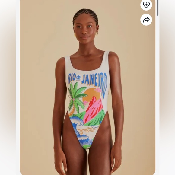 FARM Rio Other - Farm Rio Póster Carioca one piece Swimsuit Size M